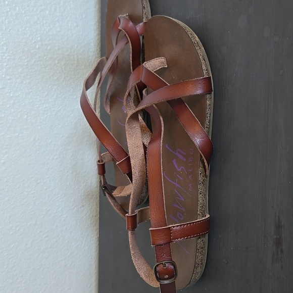 Blowfish Malibu Leather Sandals Size 9 - Picture 2 of 8